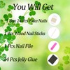 St.Patrick's Day French Tip Press on Nails Short Square False