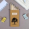 Azeeda 6 x 'Tree Silhouette' Short 85mm Pencils/Coloured Pencil Set