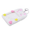 Fuzzy Plush Kpop Photocard Holder with Keychain, Cute Animals Photo