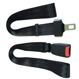 YAOBAO Wheelchair Strap Seat Belt, Wheelchair Safety Harness, Auto Style Belt with Metal Buckle Up (Black) 1Pcs