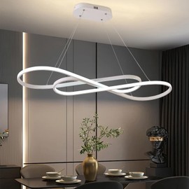 Led Pendant Lights for Kitchen Island,Modern Led Pendant Light Dining Room Chandelier Light Fixture, Dimmable Modern Led Chandelier,Adjustable Height Music Note Shape Modern Led Ceiling Light Fixture
