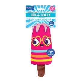 YöL Leila Lolly Plush Pet Dog Toy Squeaker Crinkle Effect Absorbs Water Hydrating Cooling Summer Stimulating Play