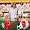 2 Pairs Soccer Shin Guards Shin Pads Extra Lightweight Slide