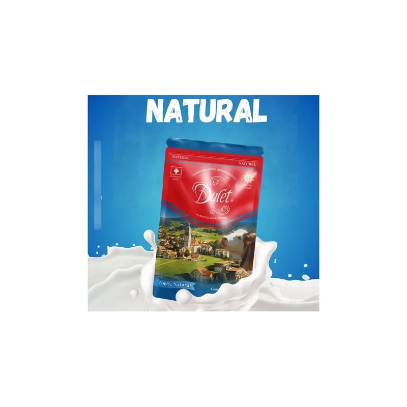 Dulet Lactosuero Suizo Deshidratado Sabor Natural 500g
