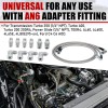 6AN 70" Transmission Fluid Oil Cooler PTFE Hose Line kit