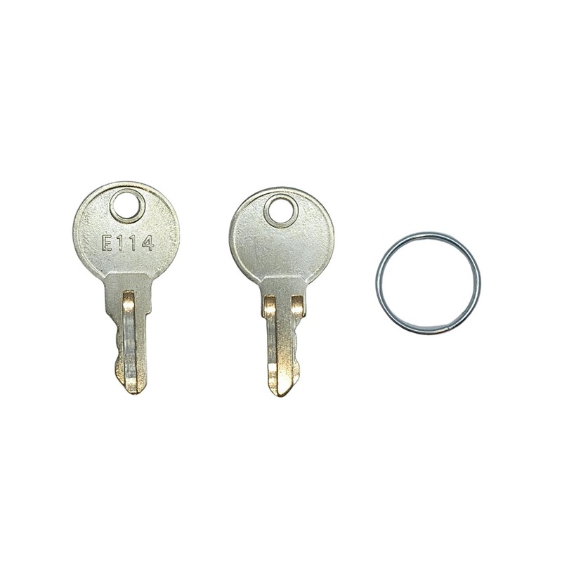 Pitertul 12PCS E114 Key for Toilet Paper Dispensers, Silver, Lock,
