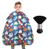Kids Barber Cape with Neck Duster Brush, Professional Salon Hair