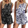 Ekouaer Women's Pajama Set Summer Sleepwear Ladies Short Pyjamas Sleeveless