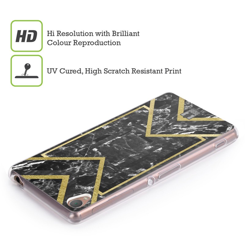 Head Case Designs Geometric Marble Soft Gel Case for Sony
