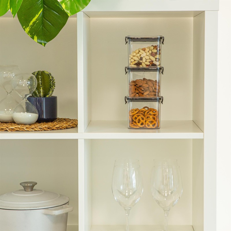 Argon Tableware Food Storage Containers - Plastic Kitchen Pantry Organiser