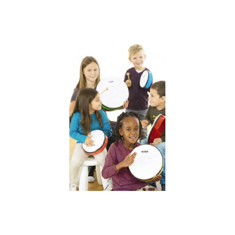NINO Nino ABS Hand Drum, Large, Red, NINO6R