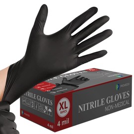 PROMEDIX P Nitrile Disposable Gloves,4mil Gloves Disposable Latex Free,Powder Free for Cooking,Household,Food safe