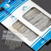 BIUTEFOR Hand Sewing Needles, Round Needles, Set of 12, For