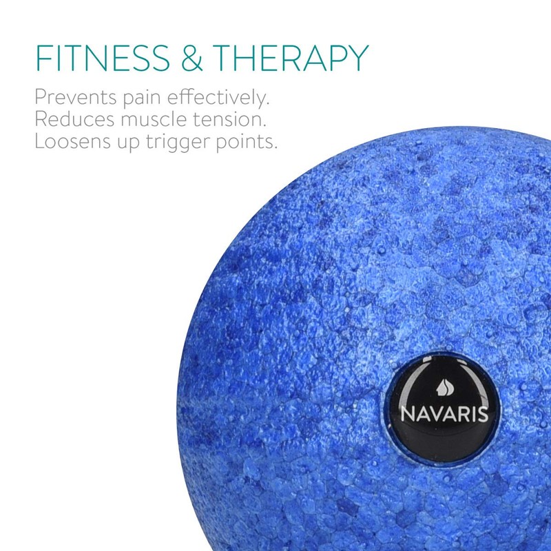 Navaris Fascia Massage Balls Set - 2 Different Sizes (8cm,