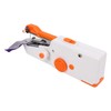 Handheld Sewing Machine Orange Portable Mini DIY Ergonomic Handle Electric