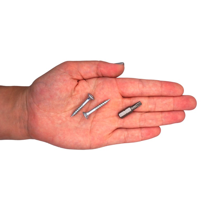 SKIR'CO Pack of 200 Galvanised Steel Wood Screws 4.5 x