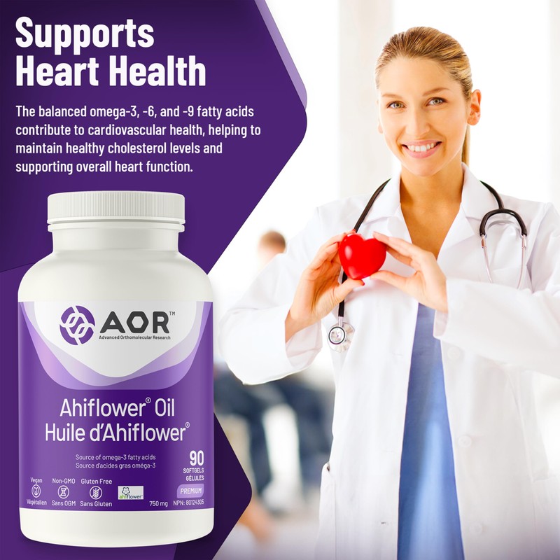 AOR - Ahiflower Oil, 90 Softgels - Complete Balanced Essential