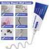 SEISSO Drywall Repair Kit, Wall Mending Agent*3(100g), Wall Patch*4, Scraper