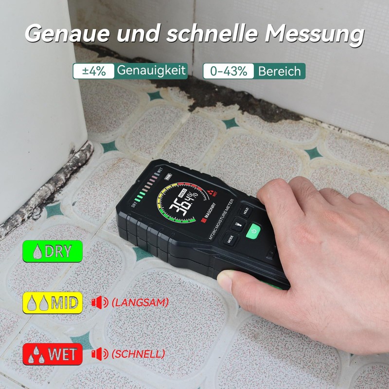 Moisture Meter for Walls Moisture Meter Wall Non-Destructive Measurement Moisture