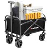 HAOYOO Collapsible Wagon Cart, Foldable Wagon Cart with Wheels, 110lbs