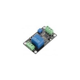 Delay Timer Relay Module, DC 5V/12V/24V 0.1-120s Adjustable Delay Timing Timer Turn On Off Relay Switch Module Self Locking Function for Smart Home, Automatic Control (DC12V)