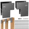 2-Pack 6x6 End Post Cap Tie Brackets (Actual 5.5"), Ultra-Heavy