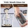 Sourdough Starter Kit,34oz Sourdough Starter Jar Glass with Sourdough Recipes