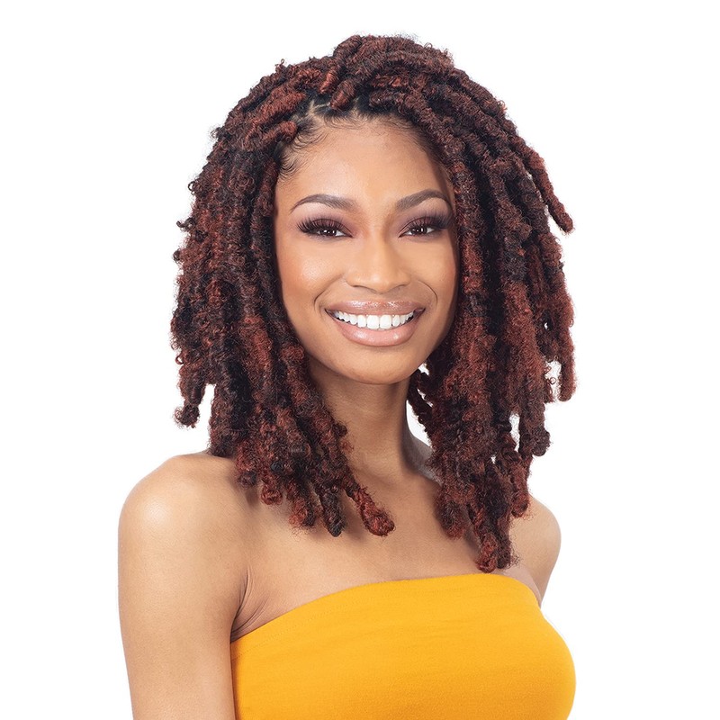 FreeTress Crochet Braids 3X Pre-Fluffed Poppin Twist 20" (5-PACK, 1B)