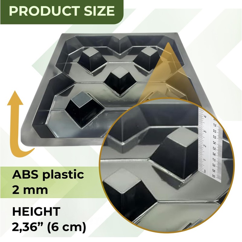 BETONEX Concrete Grass Pavers Breeze Block Paving Bricks Mold ABS