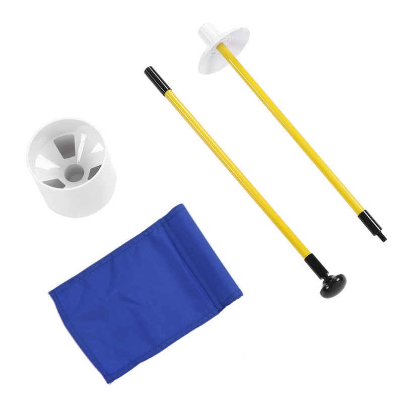 Practice Golf Hole Pole Cup Flag Stick Detachable 2 Section