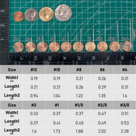 Dr.Fish 100 Pack Aberdeen Hooks Freshwater Fishing Hooks, Extra Long Shank Light Wire, Crappie/Bass/Bream/Bluegill/Panfish Fishing #12