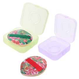 Ipetboom Fluffy Powder Wet Dry Soft Non Absorbent Makeup Sponges with Floral Print for Face
