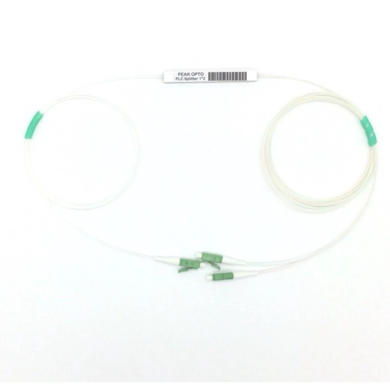 peakopto 1x2 PLC fiber optic splitter mini pipe type LC-APC