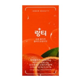 Ringtea Moisture Collagen Blood Orange Flavor 11.5g x 10 packets / 링티 수분 콜라겐 블러드오렌지맛 11.5g x 10포
