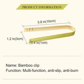 120-Piece Mini Bamboo Tongs, Small Disposable Wooden Tongs, Toast Bamboo Tongs, Cooking Utensils for Catering, Buffet, Home Use, Tea Accessories, 4 Inches