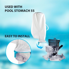 Pool Stomach 55 Fine Particle Filter Bag - Replacement Micro-Mesh Debris Collector for Dust, Sand & Small Particles