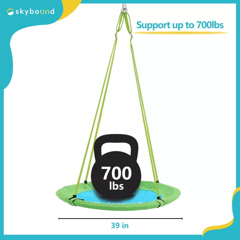 SkyBound 39" Tree Swing for Kids and Adults,Support Up to