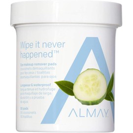 Almay Longwear & Waterproof Eye Makeup Remover Pads, 80 Counts