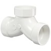 Spears P327 Series PVC DWV Pipe Fitting, 1/4 Bend, Tee,