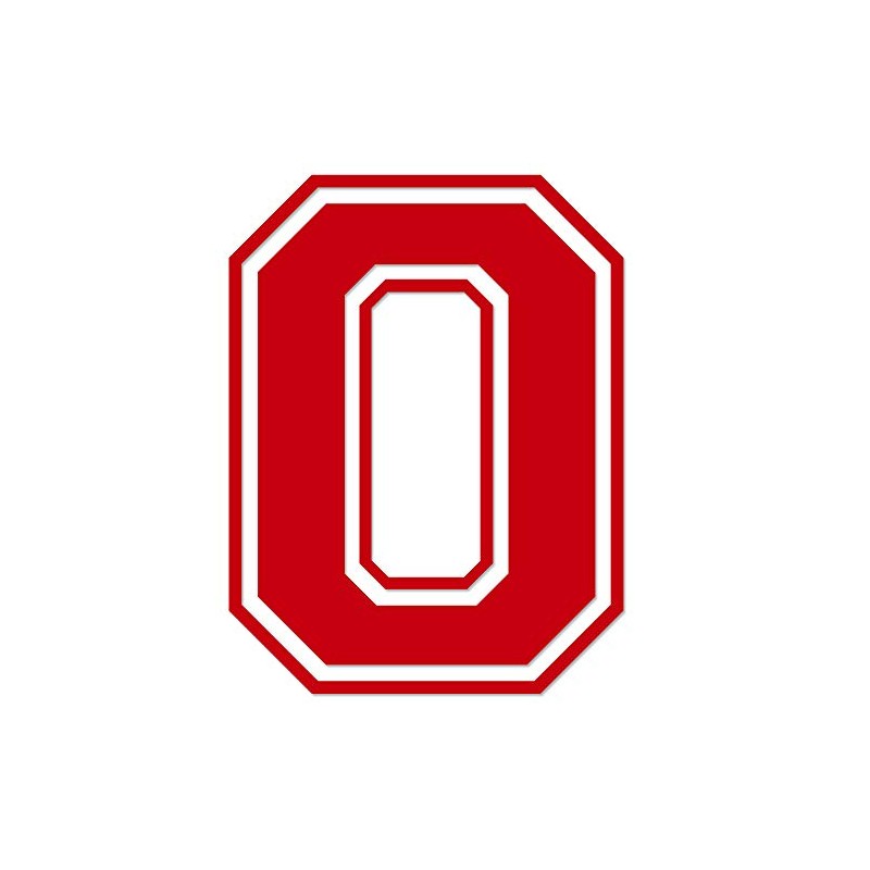 Applicable Pun Varsity Number 0 - Vinyl Decal - Red