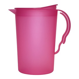 Tupperware Classic Impression 2 Quart Pitcher Fuchsia Pink