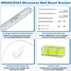 BigHead WB56X35363 Microwave Mounting Plate/Bracket Assembly Replacement for GE Microwave