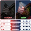 Delux American Flag with Pole and Solar Light Kit, 6