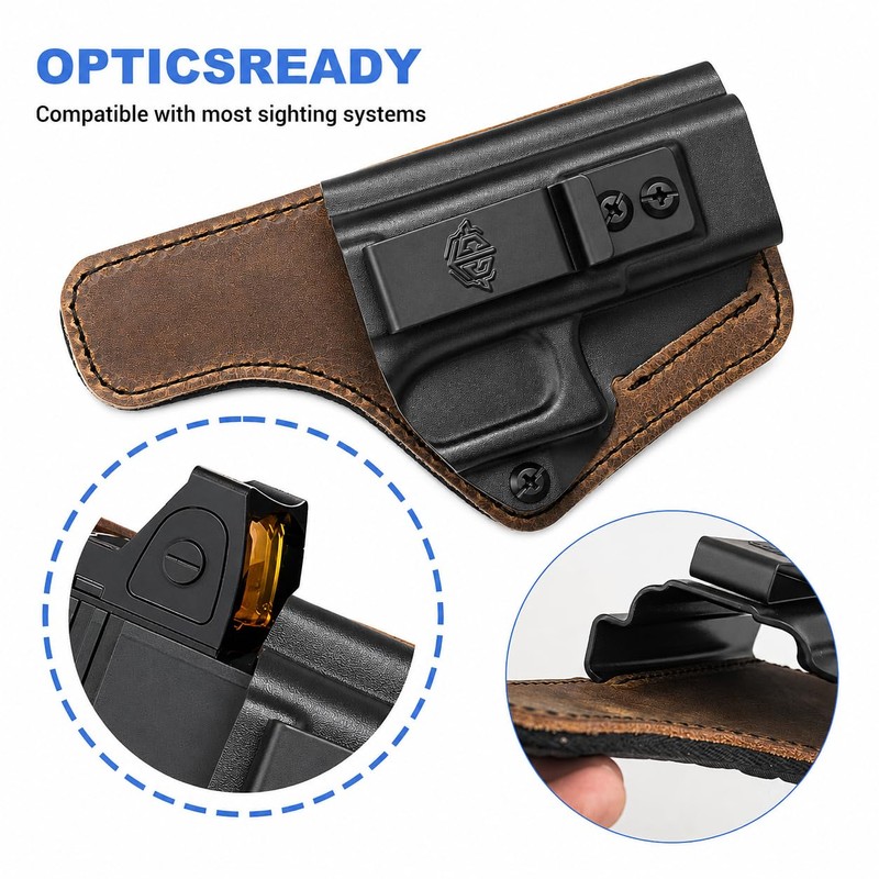 All Day Comfortable IWB Holster for Glock 19/19X (Gen 3-6)