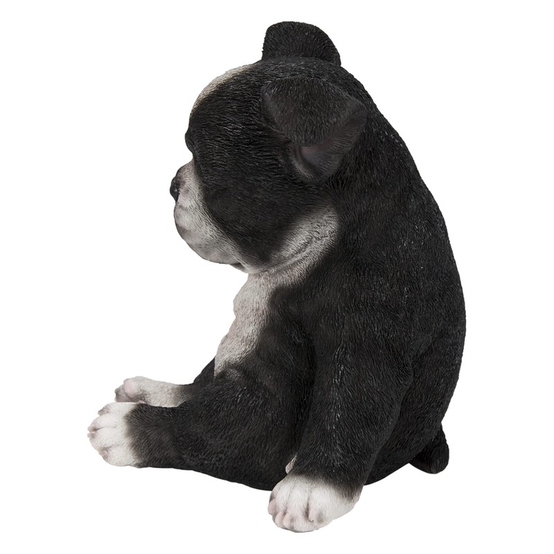 HiLine Gift Ltd. Boston Terrier Sitting Sleepy Statue