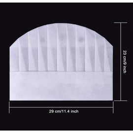 Biluer Disposable Chef Hat, 40PCS Adjustable Cooking Hat Paper Chef Hats Kitchen Hats for Food Restaurants Home Kitchen School Classes Catering Equipment or Birthday Party (23 * 29cm)