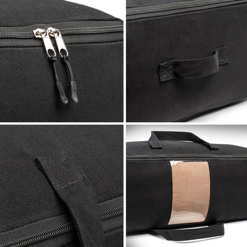 Soft Canvas Storage Bags with Zipper. Thick Breathable, 2pc King/Queen