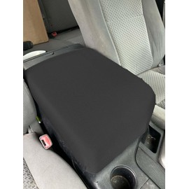 Car Console Covers Plus Made in USA Neoprene Center Armrest Console Cover Designed for Toyota Tundra Models 2007-2013 Black