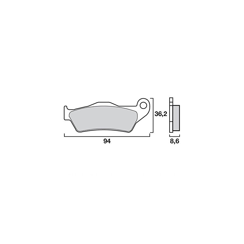 Pair of Rear BREMBO 07bb28sp Sintered Disc Pads