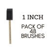 Jen Manufacturing Poly Foam Brush - 1 Inch (Pack of